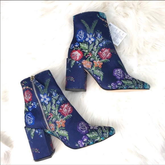 Zara Shoes - Zara Basic floral booties